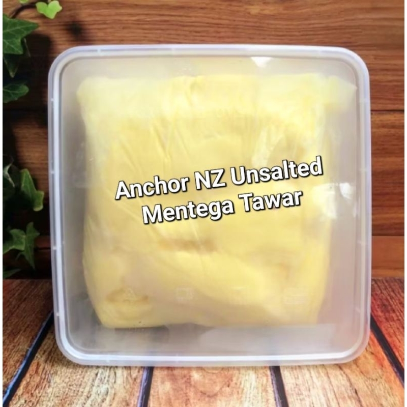 

Anchor Butter Unsalted 1kg mentega tawar impor repacked