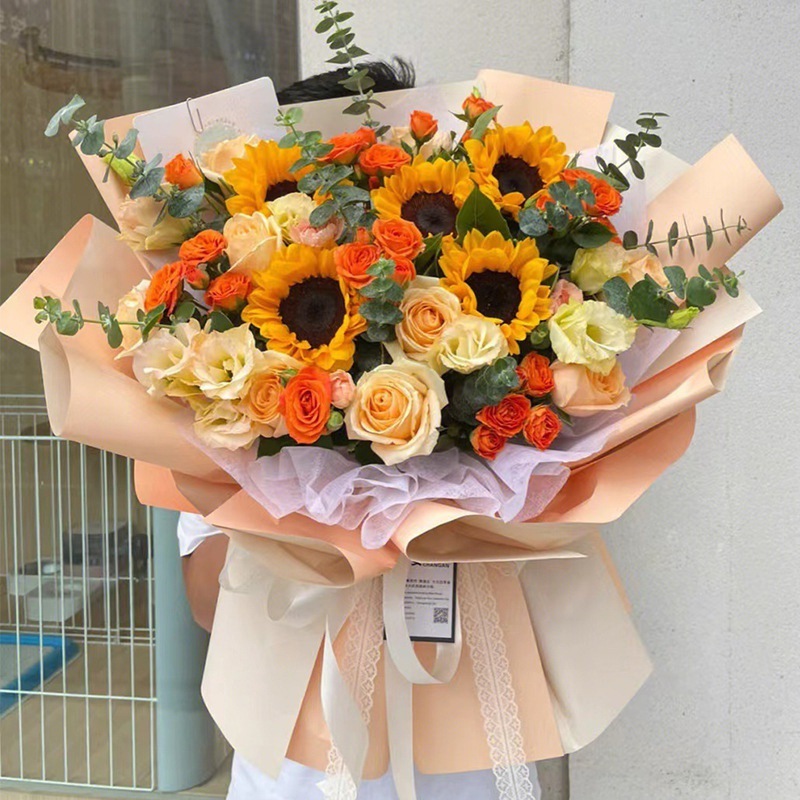 

Flower Wrapping / Kertas Bunga Kado Cellophane Wrapping paper KB6002