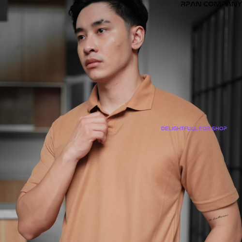 DFSHOP - Polo Shirt Buttonless SLIMFIT Pria / Kaos Kerah Lengan Pendek Slimfit / Polo Katun Slimfit 