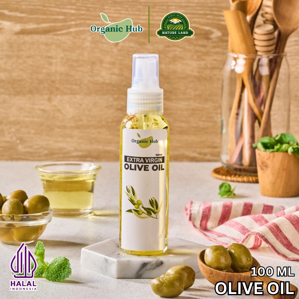 

Organic Hub Minyak Zaitun Premium Quality 100% Murni EVOO Ekstra Virgin Olive Oil 100 ml