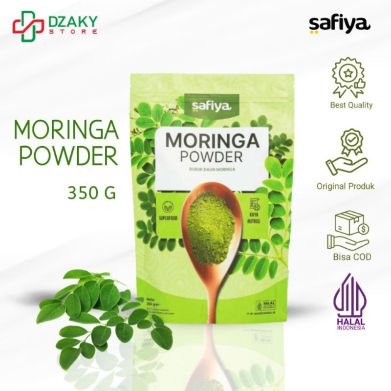 

Safiya Daun Kelor 350 Gr Moringa Bubuk 100% Murni Premium
