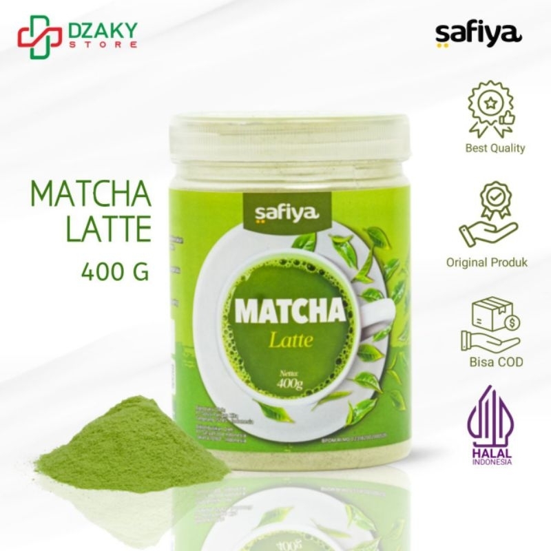 

Safiya Matcha Latte 400 Gr Bubuk Minuman Pure Matcha Powder