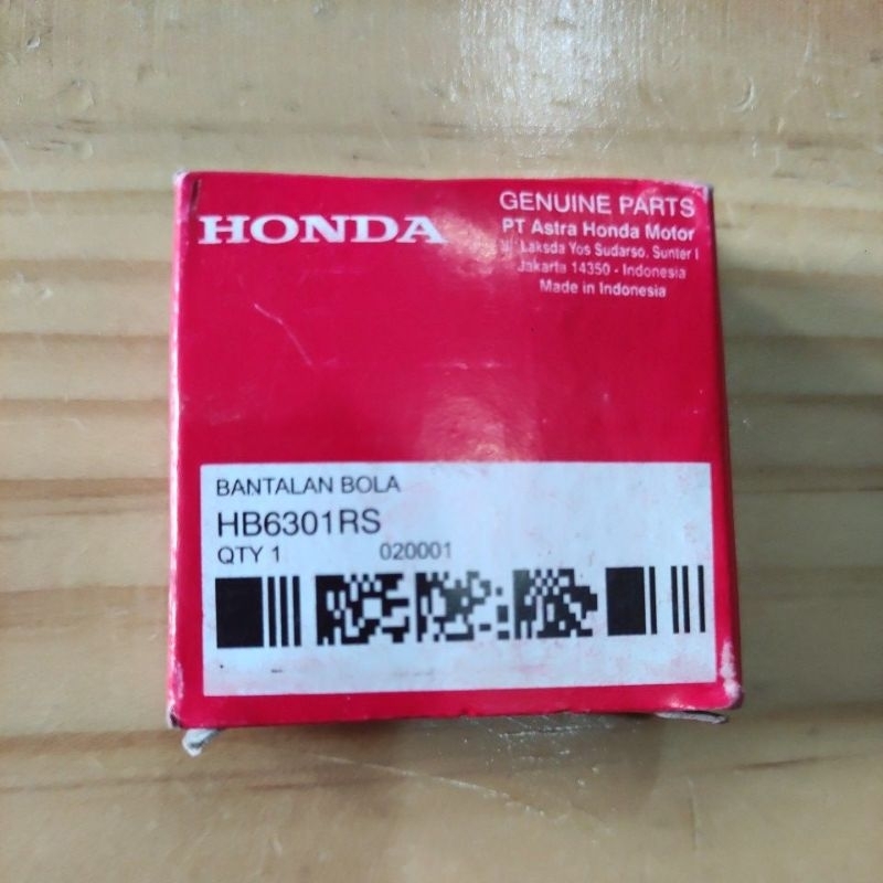 Bearing Laher 6301Original Motor Honda Vario Beat Scoopy Tiger Supra RS Old Karbu FI Original