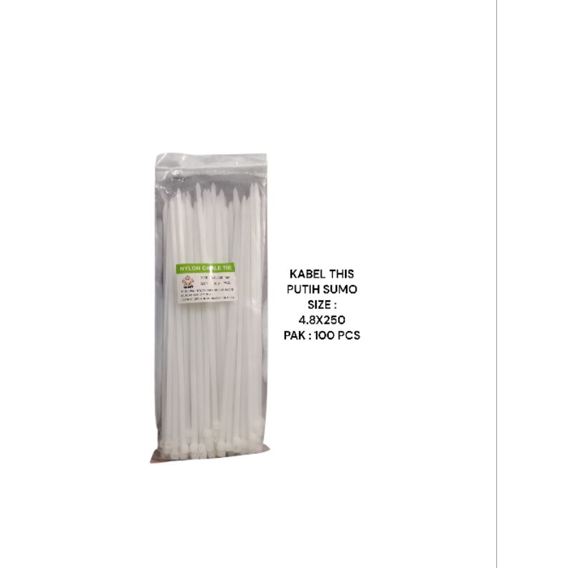 Shisuka Nylon Cable Tie / Kabel Ties / Pengikat Kabel 4.8x250 mm