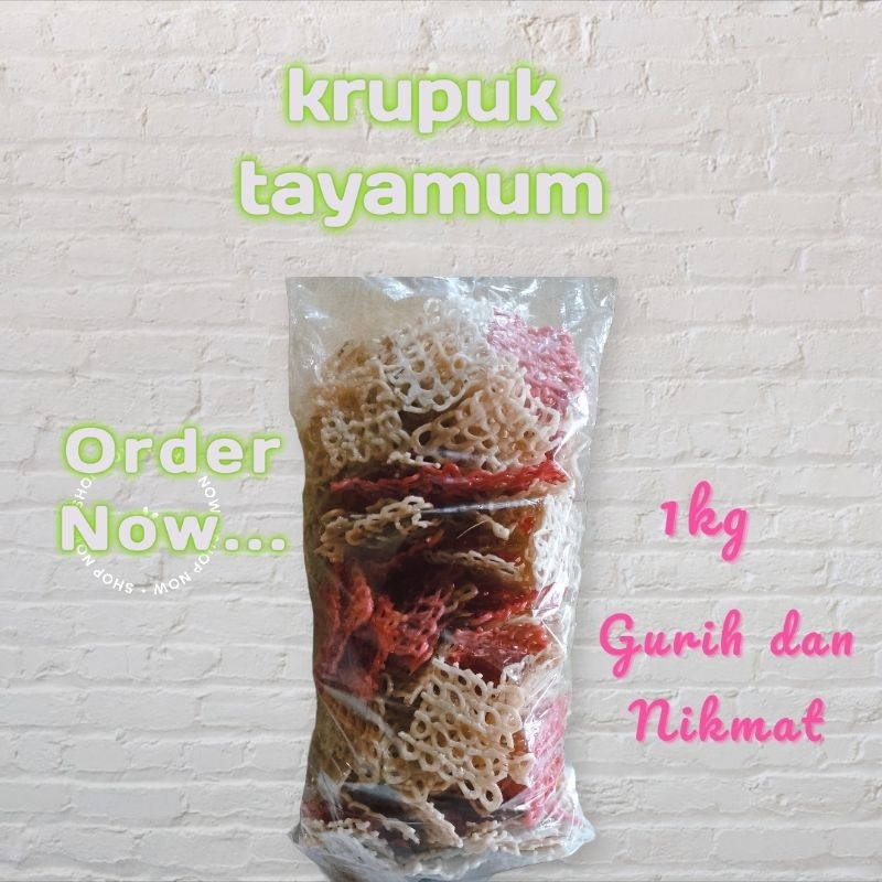 krupuk TAYAMUM mentah 1kg