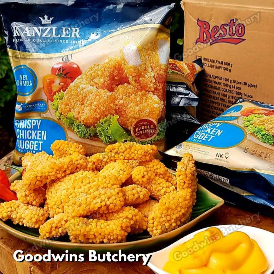 

Kanzler CRISPY BUBBLE CRUMB chicken nugget extra meaty frozen 450g