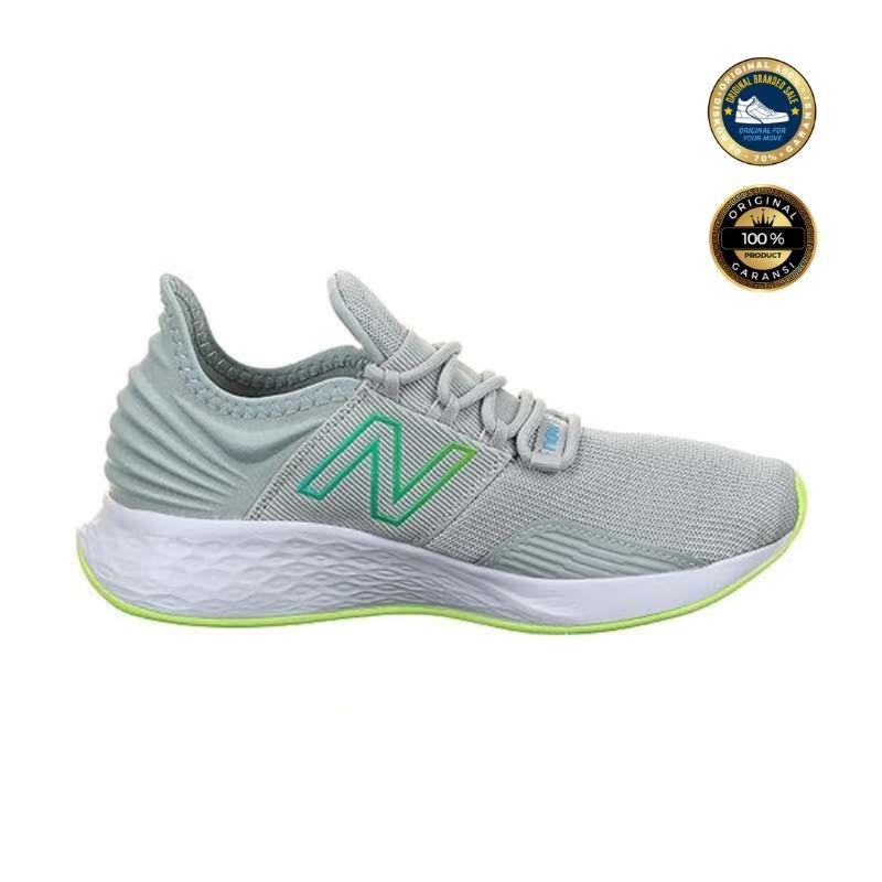ORIGINAL GARANSI SEPATU ANAK NB FRESH FOAM ROAV GREY SIZE 32,5