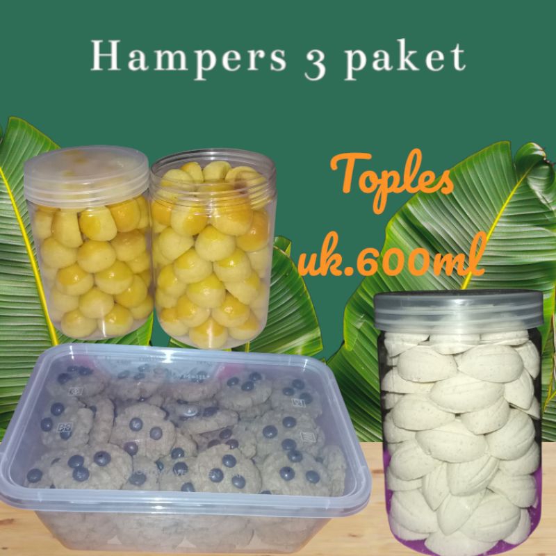 

paket bundling hampers lebaran 3 toples