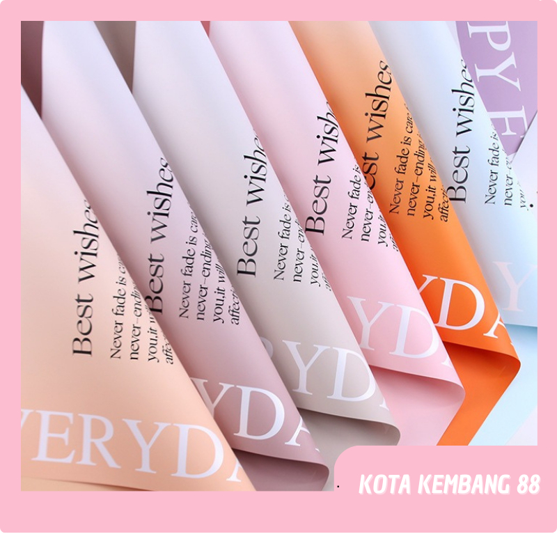 

Flower Wrapping Paper Bicolor Cellophane Kertas Buket Bunga Dua Warna KB054