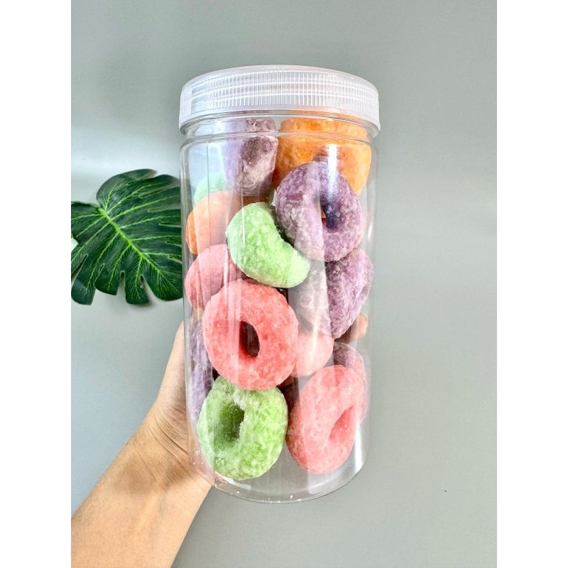 

PROMO 2 TOPLES DONAT WARNA WARNI EMPUK HOMEMADE 100 GR / DONAT WARNA WARNI