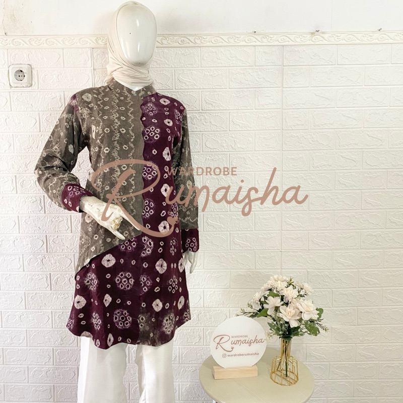 Ateefa Tunik Jumputan / Jumputan Palembang