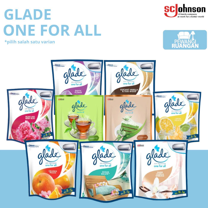 Glade Pengharum Ruangan Dan Mobil 70 + 5 gr / Pewangi Ruangan Dan Mobil / Pewangi Untuk AC