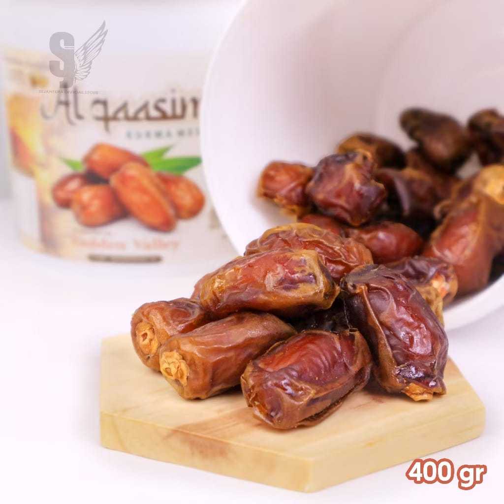 

Kurma Mesir Al Qaasim Premium Kemasan Ember New 400 Gram.