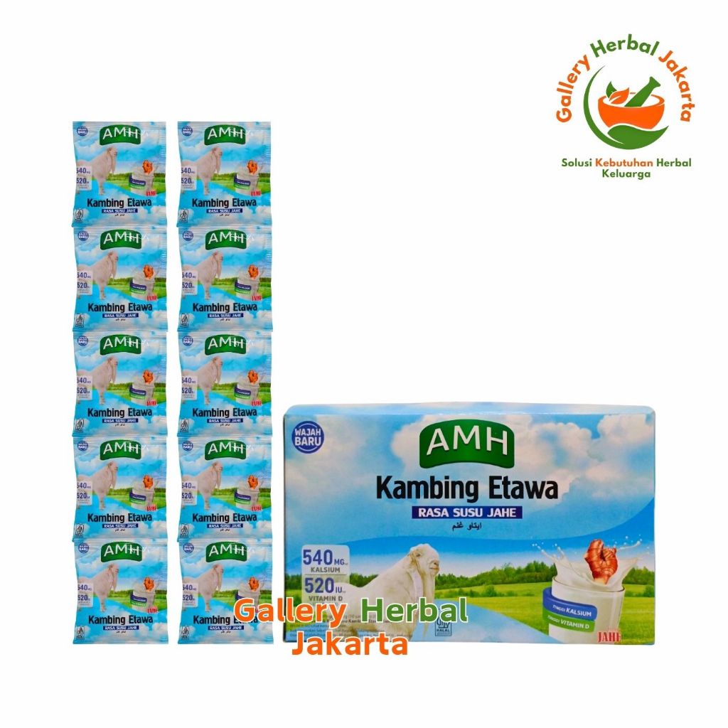 

AMH Susu Etawa Full Cream Plus Jahe Merah Kemasan Box isi 10