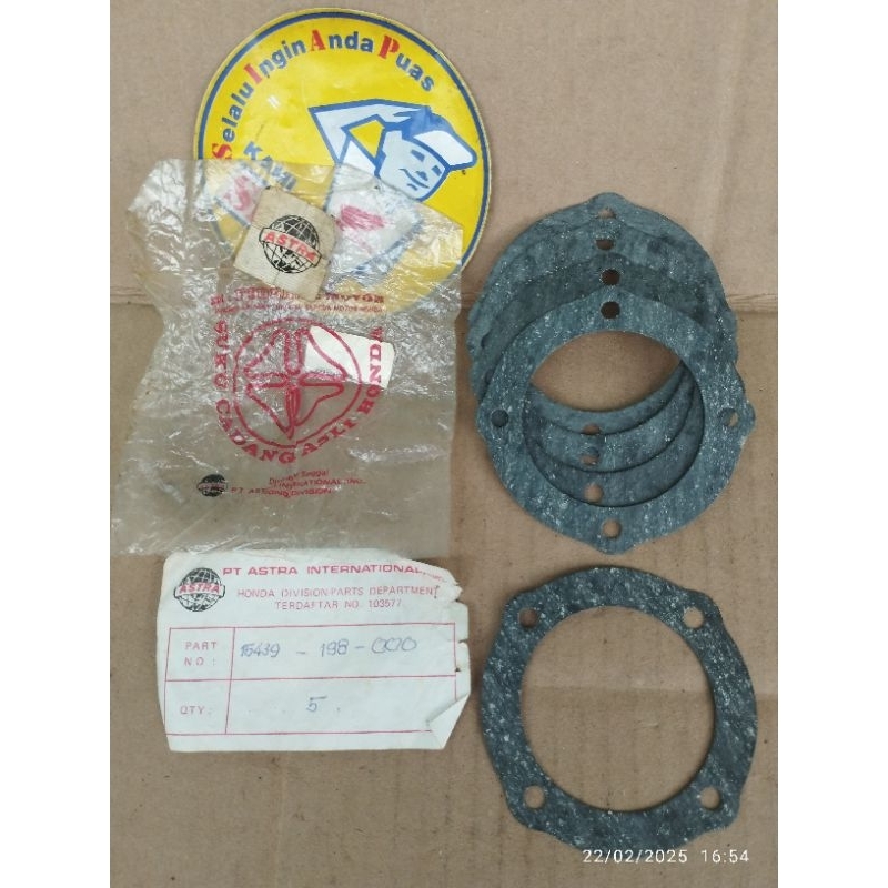 paking perpak pompa oli gasket rotor oil filter honda win win100 win 100 original ori