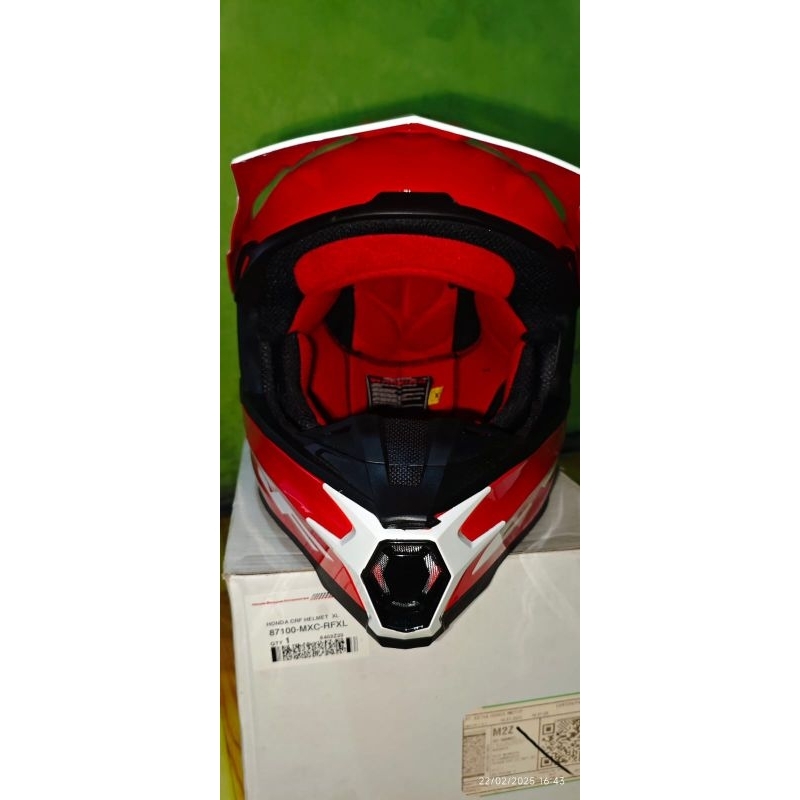 Helm CRF Honda Ori type motor cross New