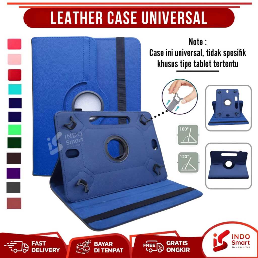 Advan i10 / Case Advan i10 / Advan Vandroid i10 Tab Rotary Flip Book Cover Sarung Tablet Casing Stan