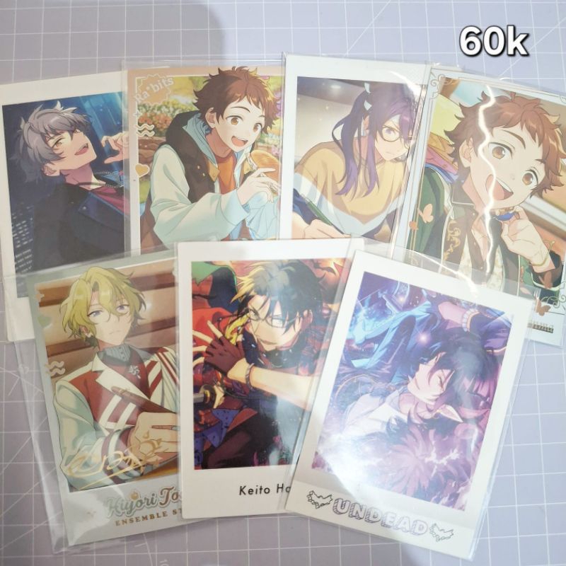 Ensemble Stars Enstars Ansuta Pashakore Polaroid Black Work Card Photocard Kertas Ganteng Sakuma Rei