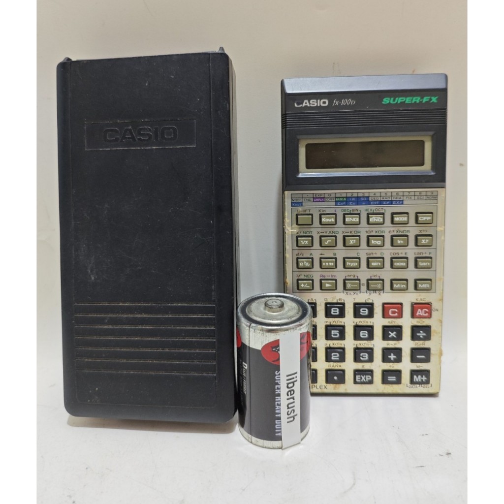 

Junk Vintage calculator casio fx 100d super fx casio fx 100 digital calculator