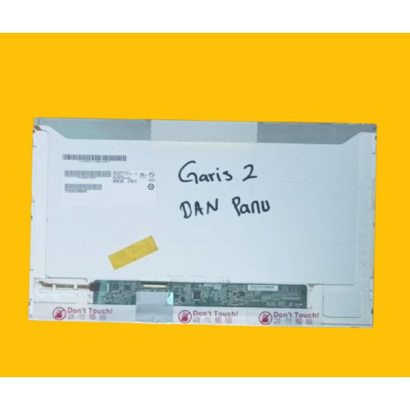 Lcd 14 inch 40 pin tebal - Lcd laptop 14 inch 40 pin tebal Minus garis 2 baris dan panu beberapa lay