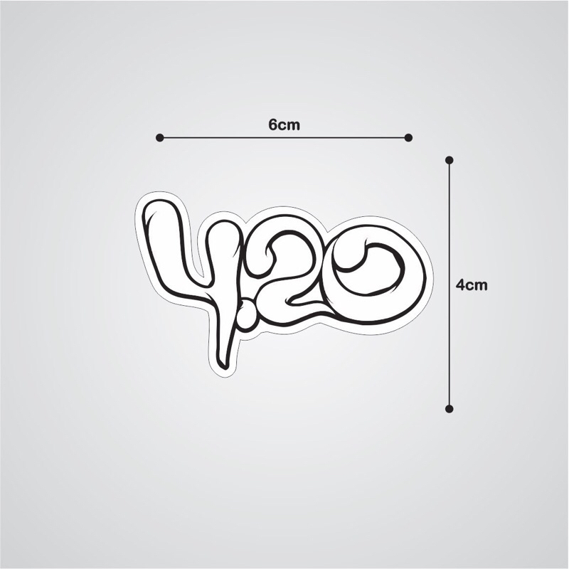

Fourtwenty 4.20 stiker logo vinyl glossy indie band