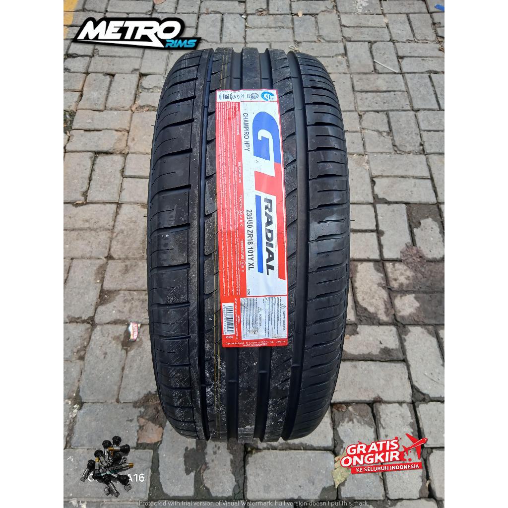 ban mobil tubeless ring 18 235/50 merk gt radial champiro hpy ukuran 235 50 R18 alphard innova rush