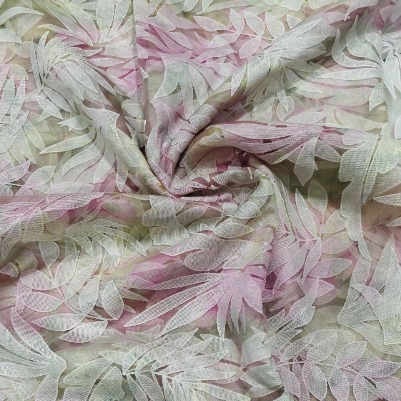 kain organza motif - bahan organza premium - kain organdi