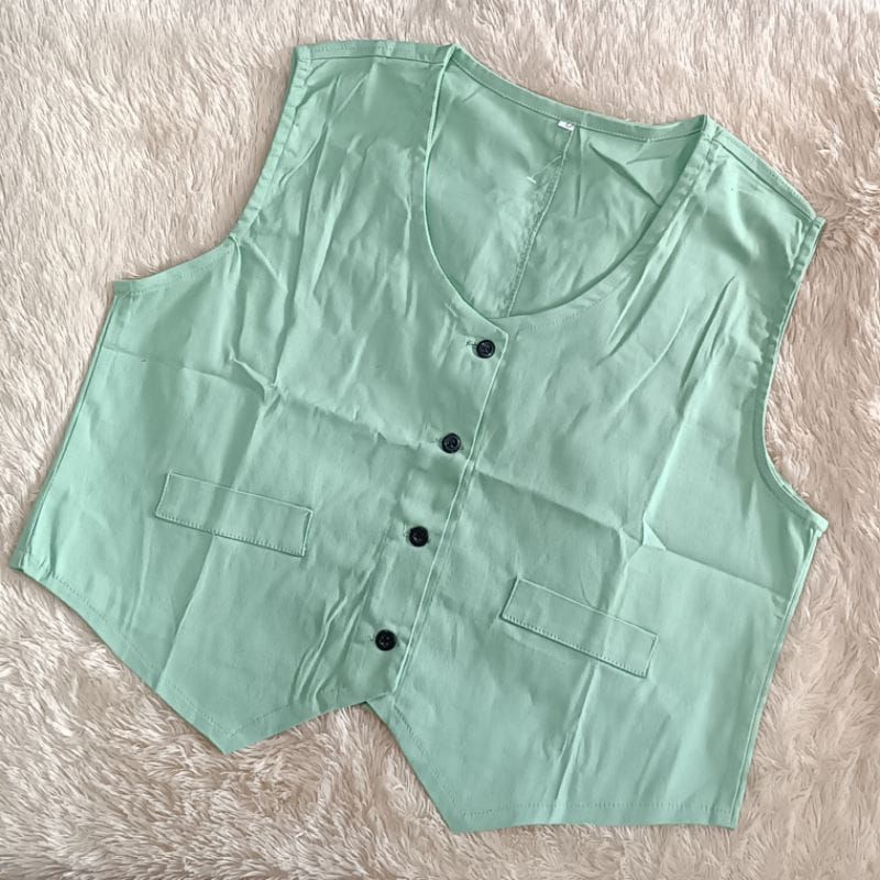 Rompi Vest Katun Twill Terbaru/ Vest Rompi Katun Twill Standar & Jumbo