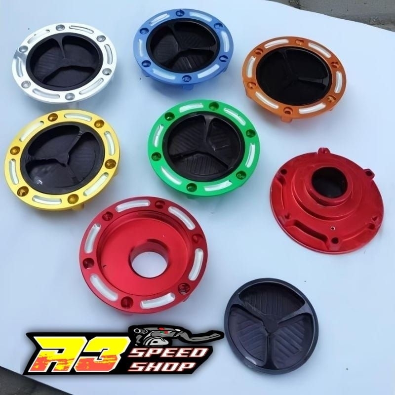 Fuel Cap Tutup Tangki Ninja 250 Fi / ninja 250 Karbu Tutup Tangki Ninja CNC Full Alumunium