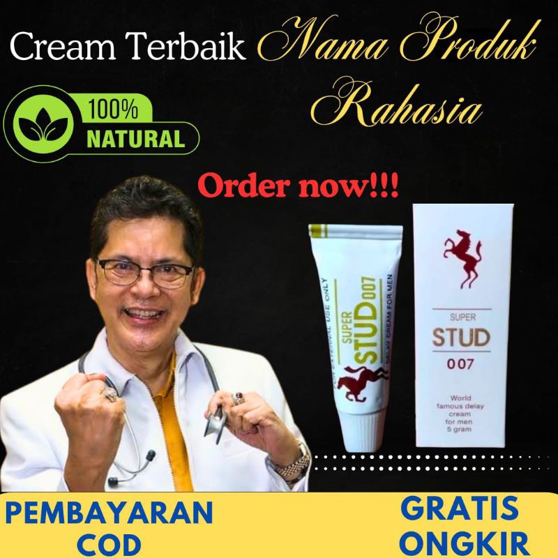 Stud 007 Cream 100% Original Oles Tahan Lama Pria Perkasa