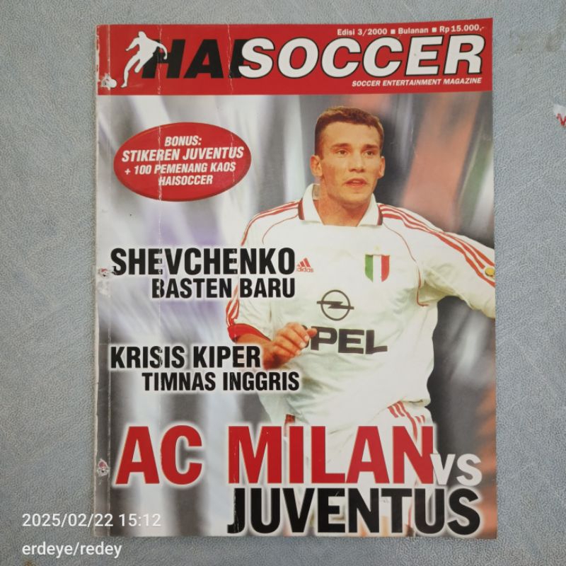 Majalah Hai Soccer Edisi 3 tahun 2000