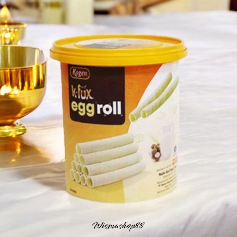 

KOGEN K-FUX EGG ROLL WAFER JAR 200 GRAM / KUE LEBARAN / EGG ROLL