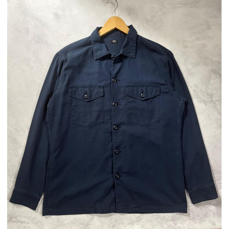 Kemeja/Workshirt Uniqlo OG Navy