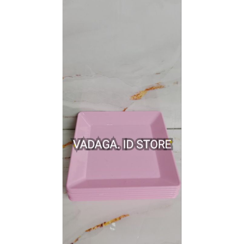 PIRING MELAMIN KOTAK 20X20 cm