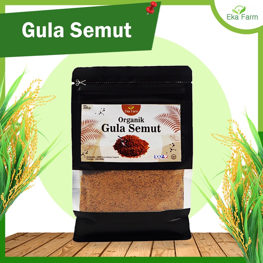 

Gula Semut Organik Eka Farm Kemasan Pouch