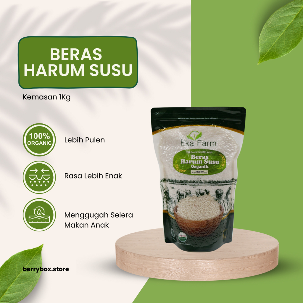 

Beras Harum Susu Organik Eka Farm - 1 kg