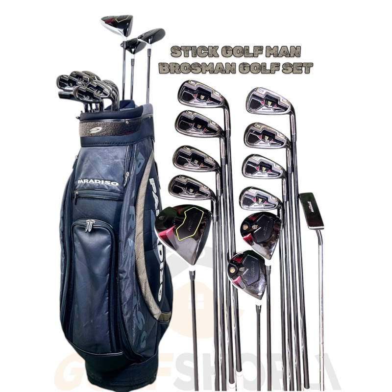 Set stick golf man brosman golf japan second original fullset bag golf - Stick Golf Bekas Original