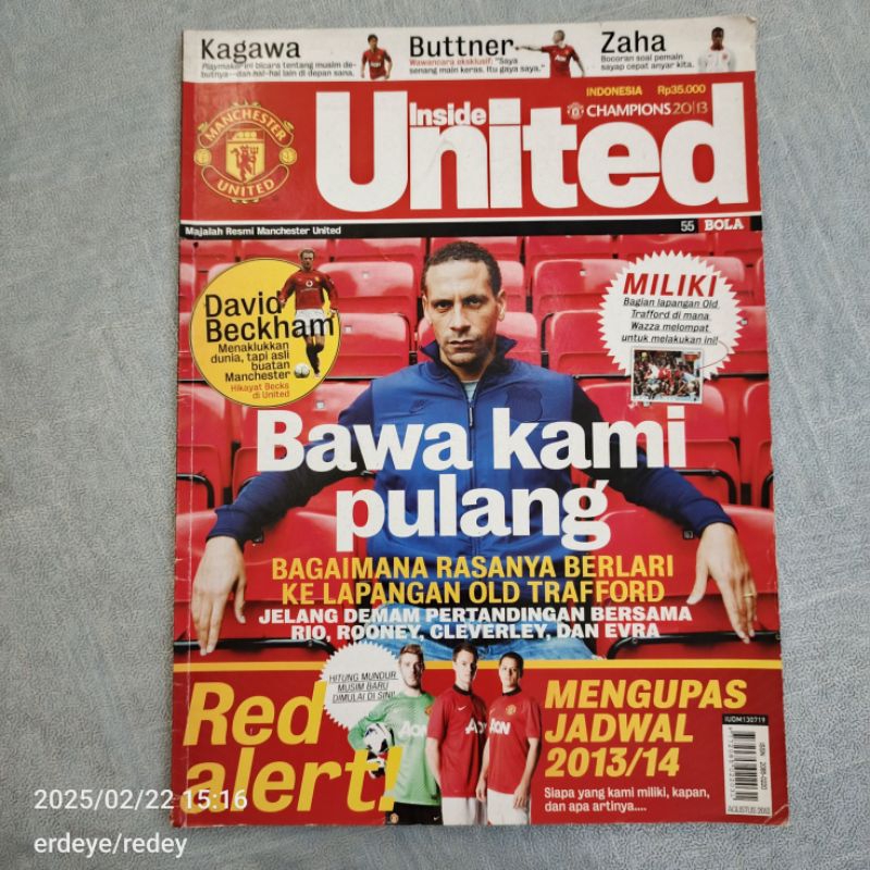 Majalah Inside United Agustus 2013