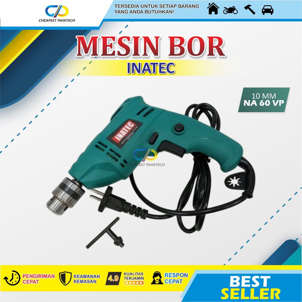 MESIN BOR INATEC 10MM NA 60 VP