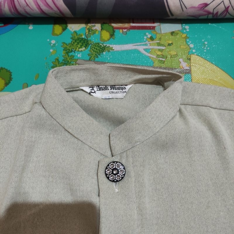 Jubah Kemeja Gamis Pria warna abu abu