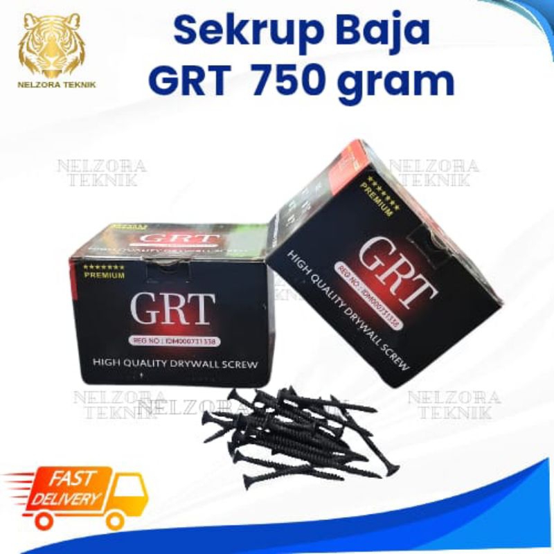 Sekrup Gipsum / Skrup Baja Hitam GRT