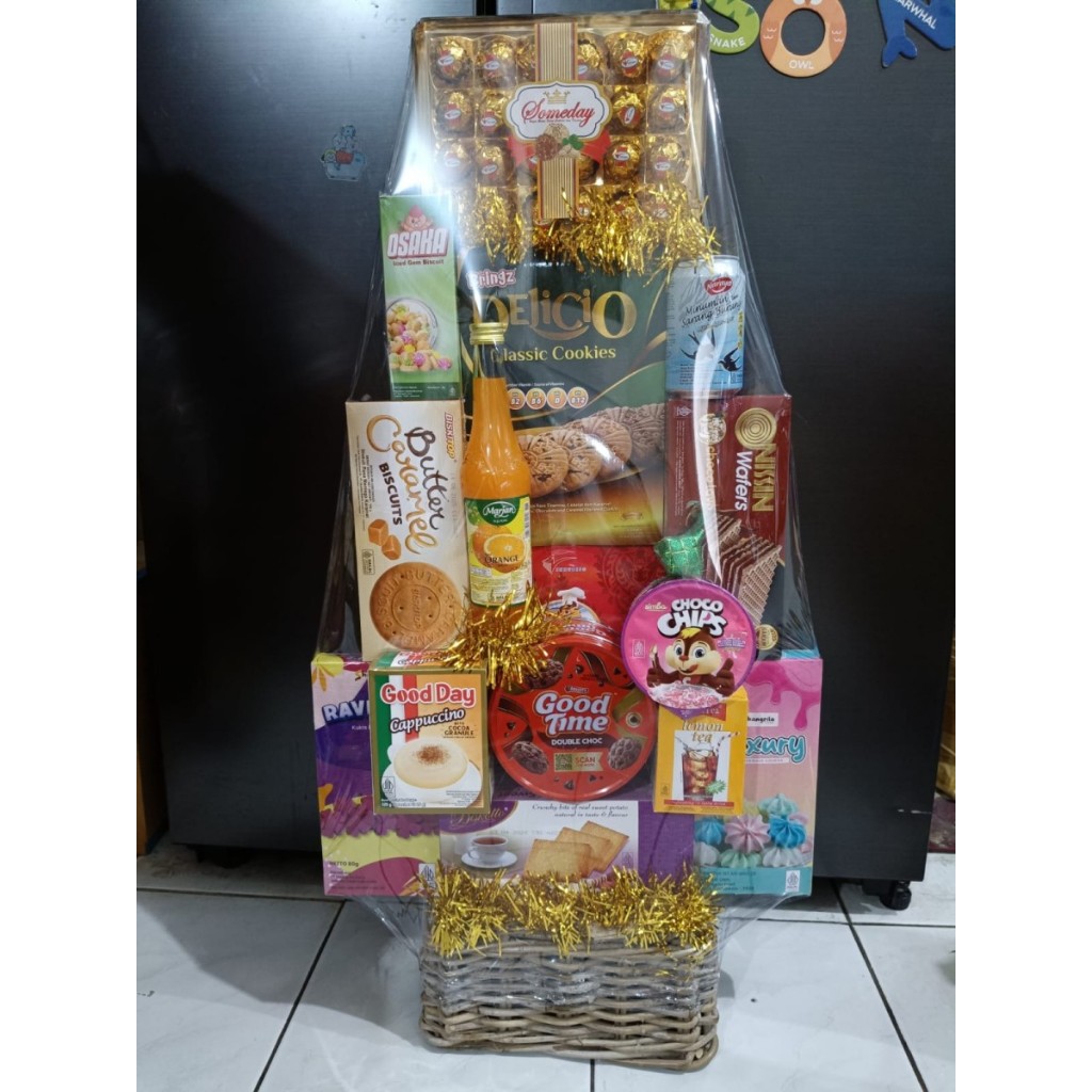 

Parcel Hampers Makanan Lebaran Murah Meriah 2025 (19) Isi Aneka Snack Disusun Cantik