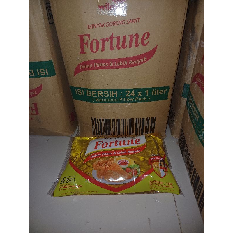 

MINYAK GORENG FORTUNE 1 LITER BANTAL / 1 DUS (ISI 24 PCS)