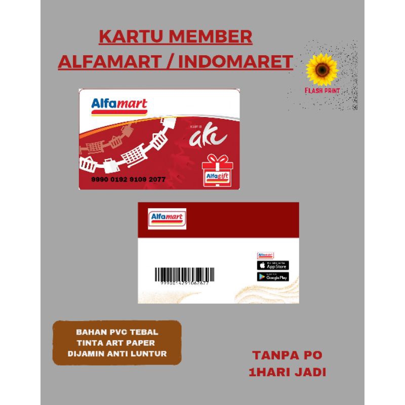 

CETAK KARTU ALFAMART - 1 HARI JADI
