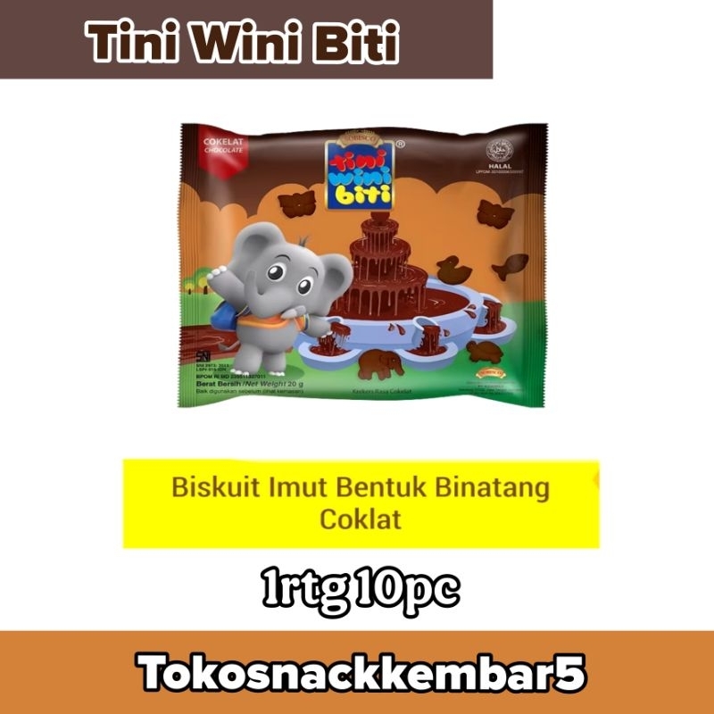 

Tini Wini Biti Cokelas Biskuit bentuk Binatang