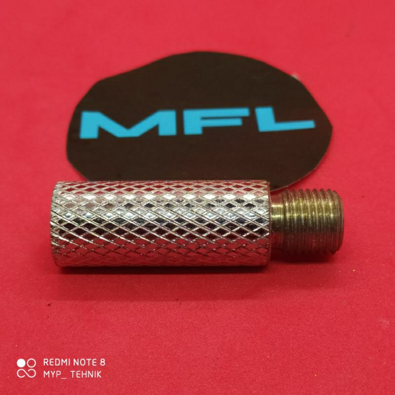 Nepel Sambungan Peredam Drat Luar dan  Drat Dalam Gej-luk warna Putih