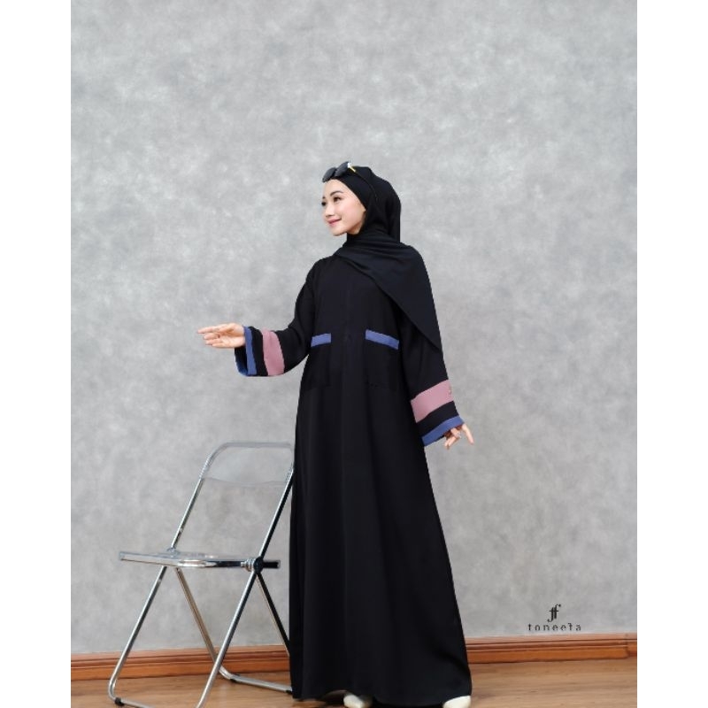 RARA ABAYA elegant simple abaya, granada anti UV, abaya kekinian