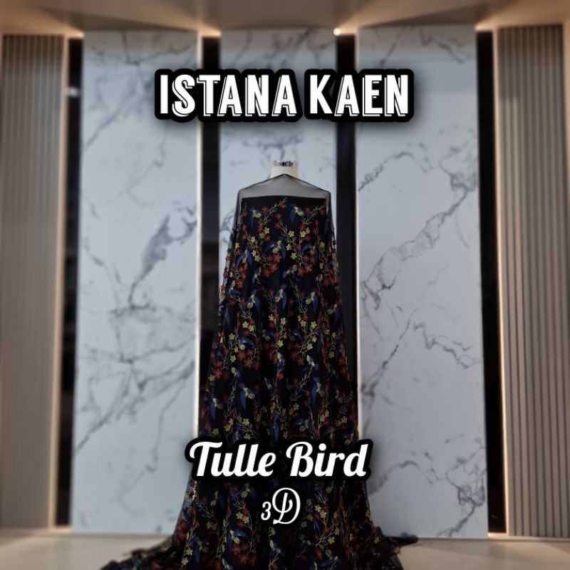 Tulle Bird 3D | Tulle Bordir Bird | Tulle Bordir Burung | Tulle Burung -ISTANAKAEN