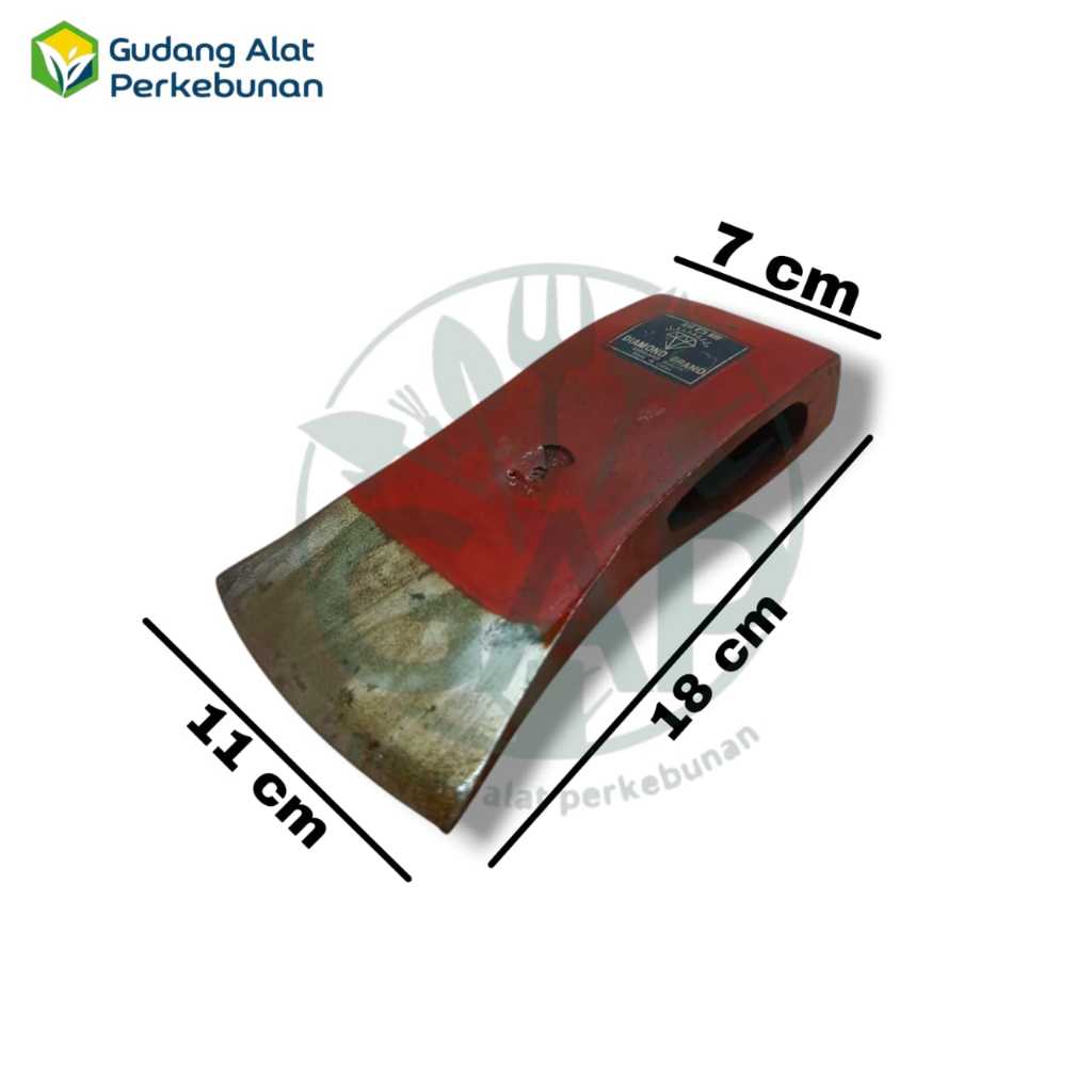 KAMPAK MERAH CAP DIAMOND BAHAN BAJA UKURAN 3 LB