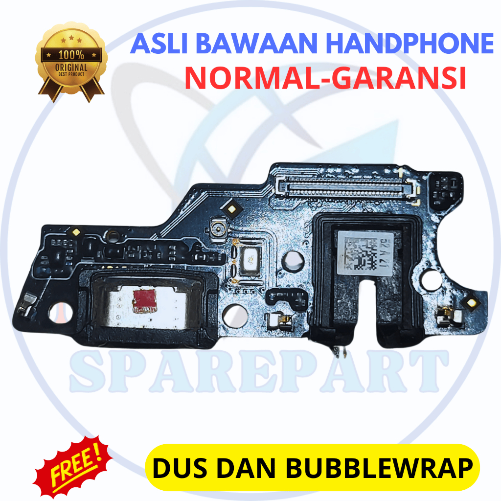 Board papan konektor cas / flexible charger hp Realme 7 - asli original copotan cabutan bawaan